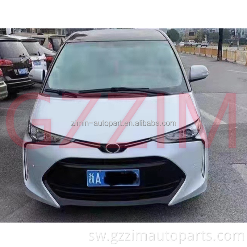 Mbele na nyuma ya mwili kwa toy-ta previa baada ya mwaka 2006 kwa mabadiliko ya uso kwa mtindo mpya